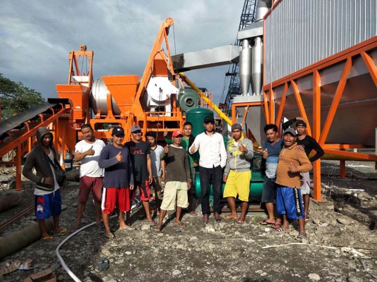 Equipo de Servicio de Macroad en Filipinas para Planta de Asfalto de Tambor