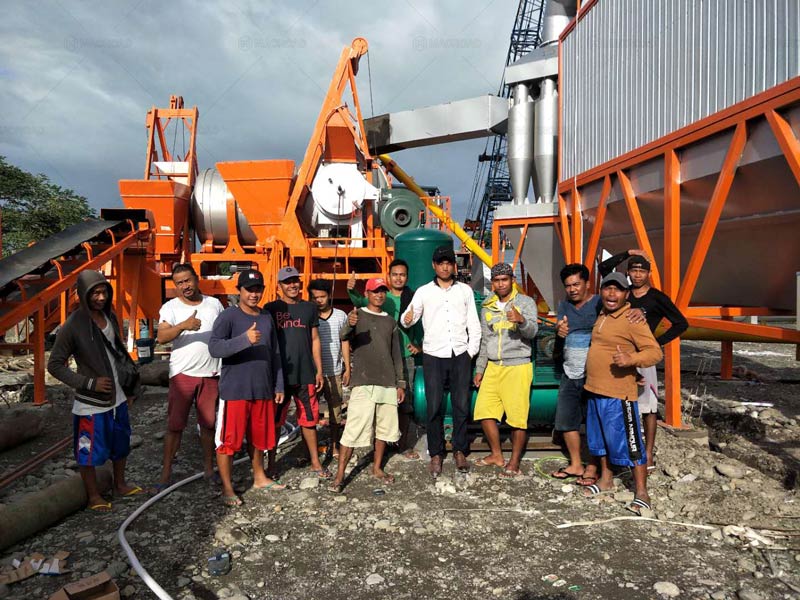 Equipo de Servicio de Macroad en Filipinas para Planta de Asfalto de Tambor