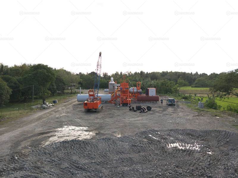 Instalación de la Planta de Asfalto de Tambor 60TPH