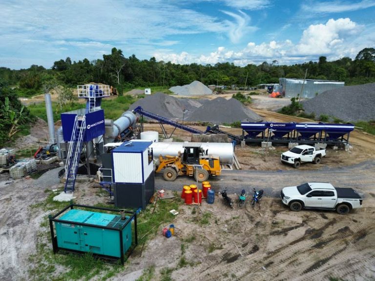 Macroad Planta de Asfalto de Tambor de Tipo Continuo