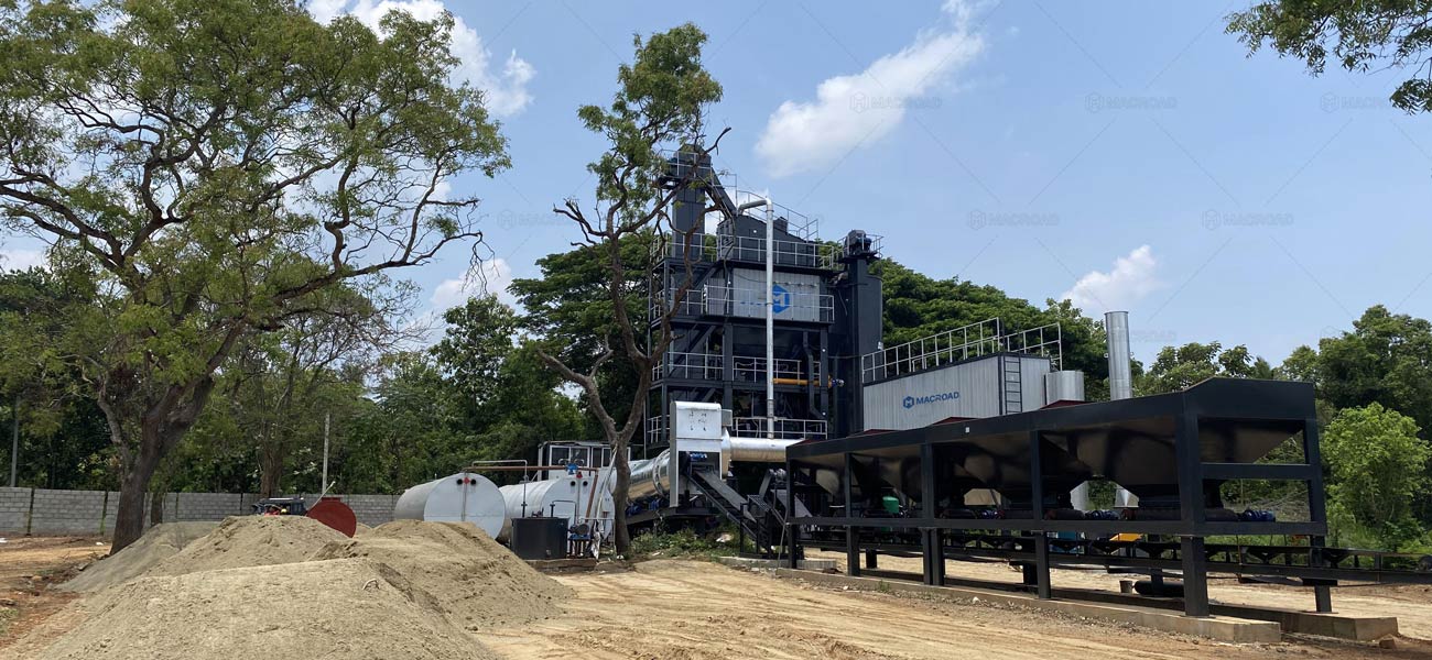 Macroad Planta de Asfalto ALQ100 Instalada en Sri Lanka