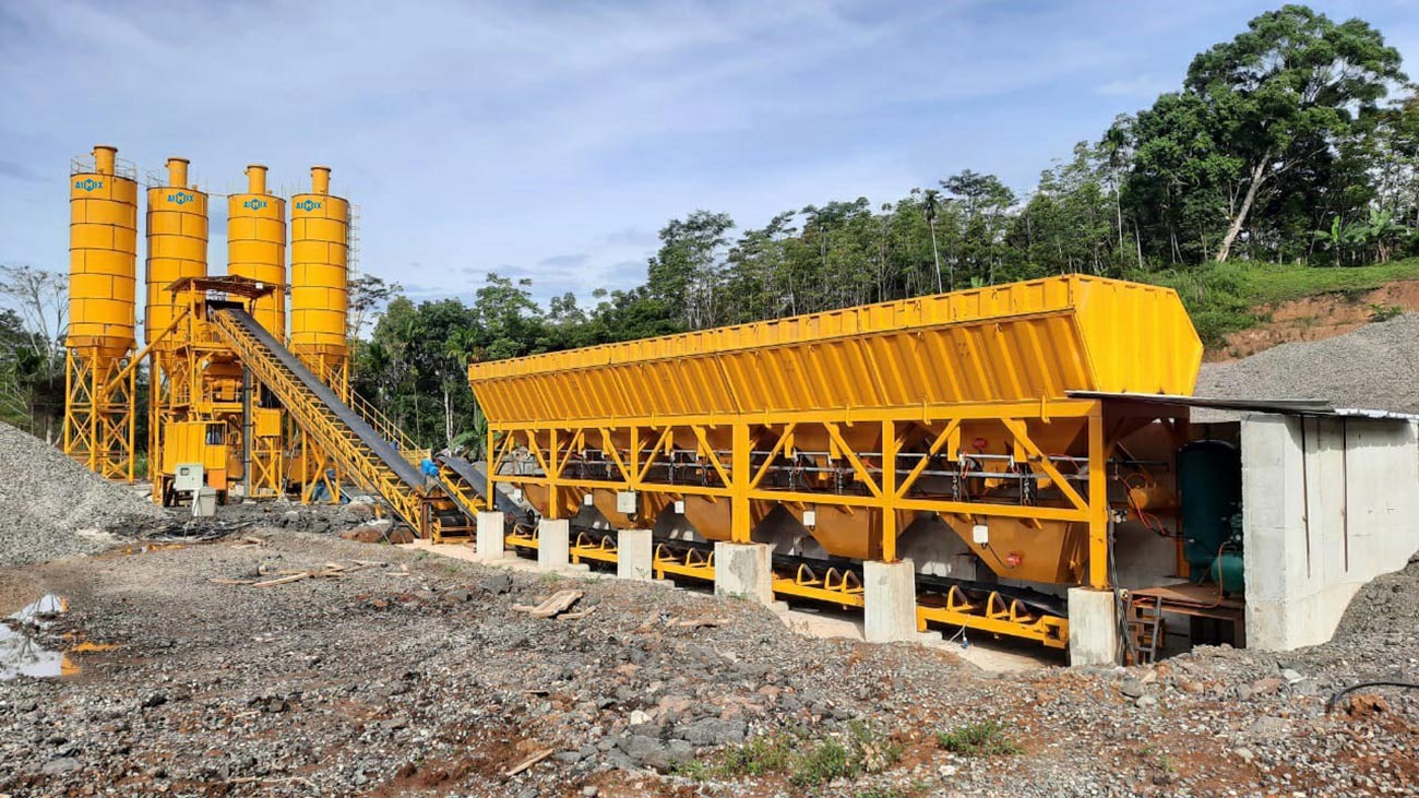 Planta De Concreto AJ90 Instaló En Indonesia