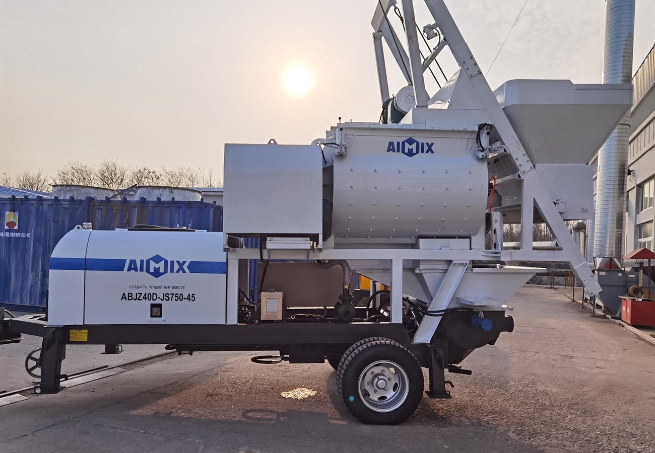 AIMIX Bomba Hormigonera ABJZ40D Con Mezcladora Obligatoria