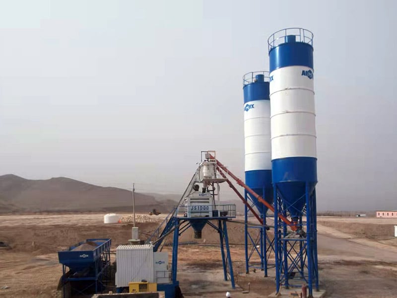 Planta De Concreto De 50 m³ En Uzbekistán