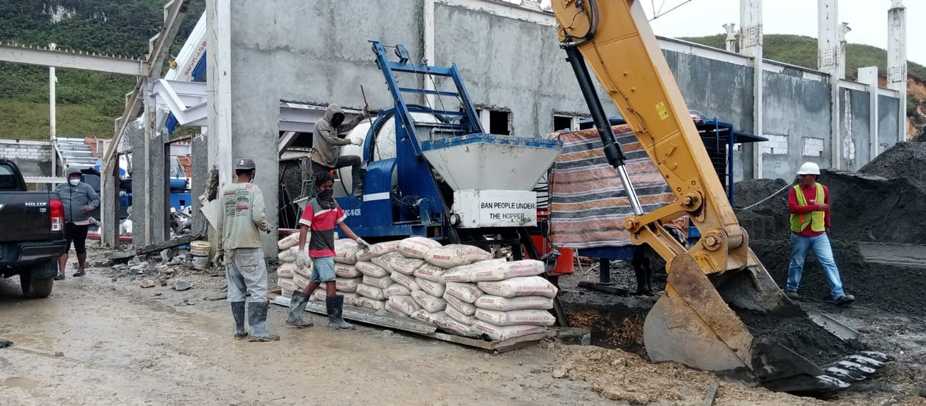 AIMIX ABJZ40C Bomba Mezcladora De Concreto En Indonesia