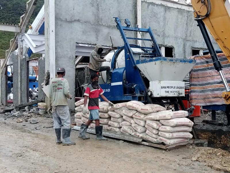 Bomba De Concreto Con Hormigonera Para Viviendas - AIMIX