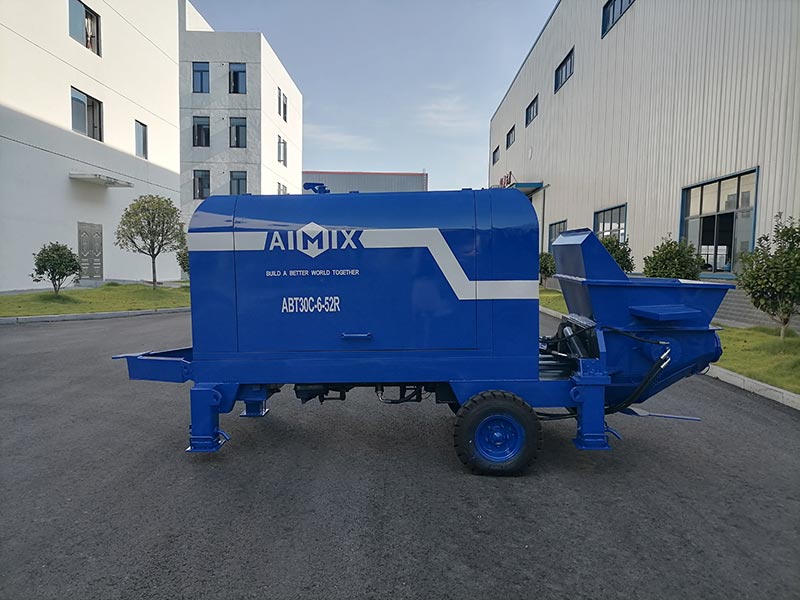 AIMIX Bomba Estacionaria de Hormigón en la Fábrica