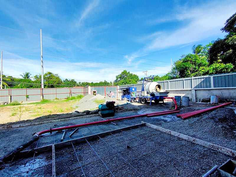 AIMIX Bomba Hormigonera para Almacén y Cimiento del Suelo en Filipinas