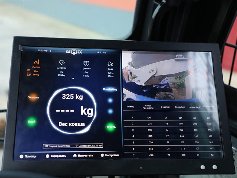 Función de Administración de Fórmulas para AIMIX Autohormigonera Colombia