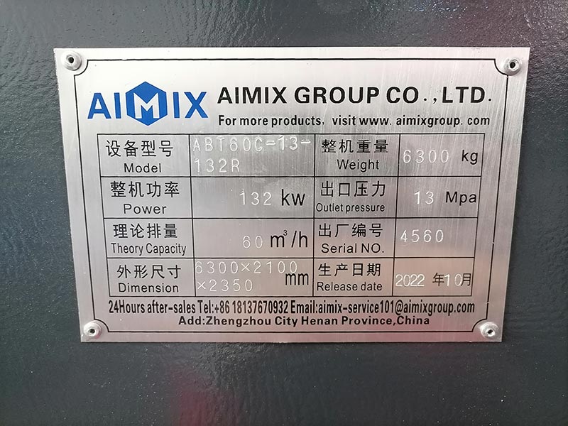 Parámetros de la Bomba de Concreto ABT60C