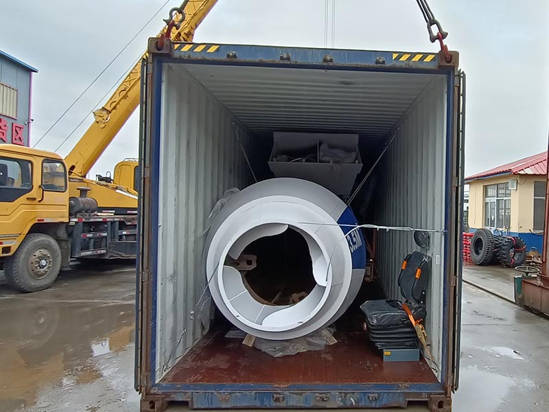 Embalaje de la Hormigonera Autocargable en el Contenedor