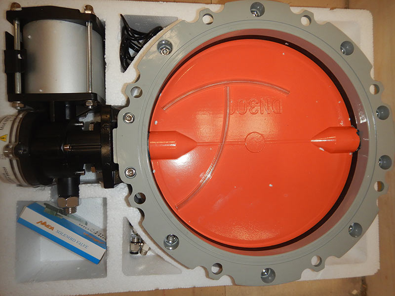 Válvula de Mariposa para Silos de Cemento