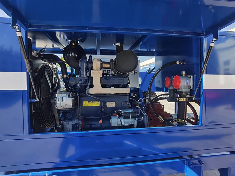 Estructura de Bomba Hormigonera de Concreto Diésel ABJZ40C