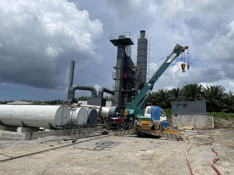 Inslatación de la Planta de Asfalto Discontinua en Malasia