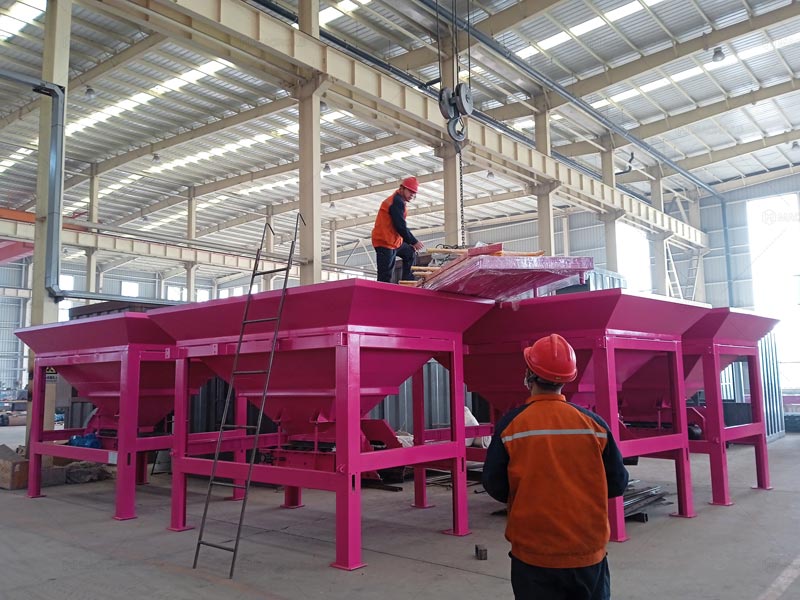 Silo de Agregados en Frío para ALQ100 Planta Asfáltica en Indonesia