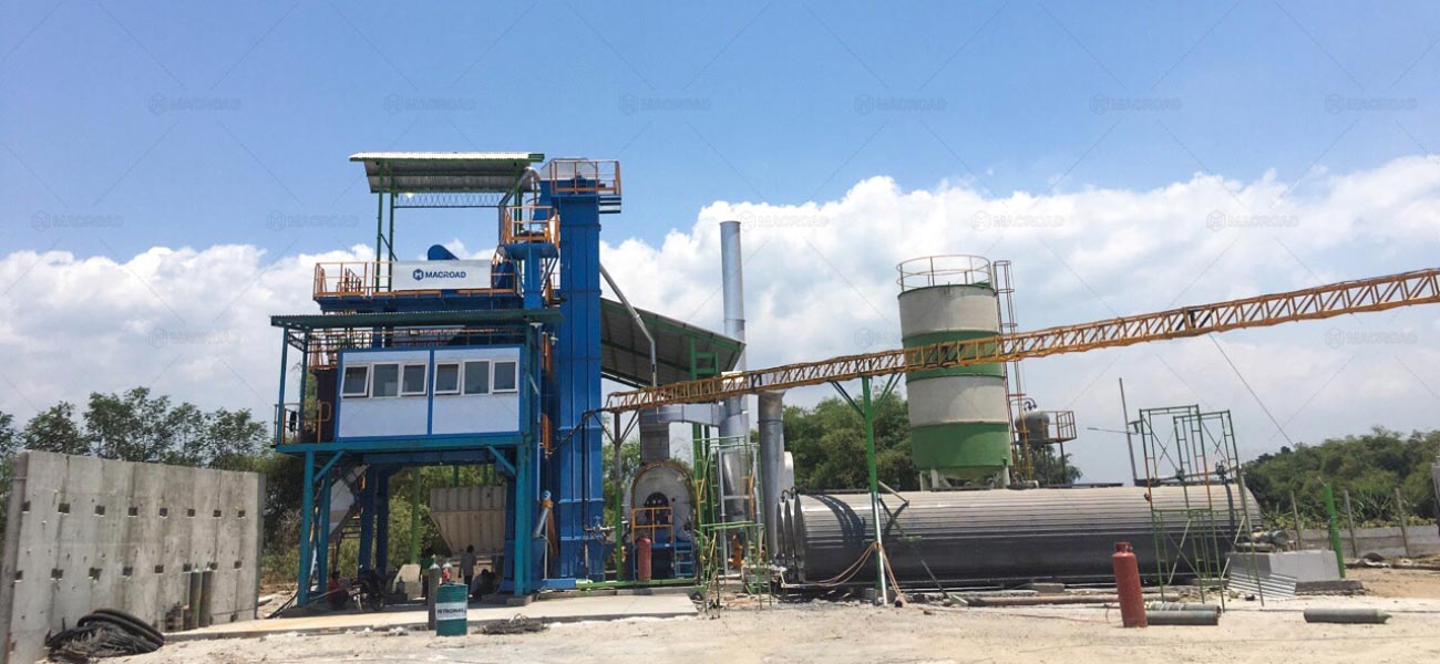 Macraod Planta Discontinua de Asfalto ALQ100 Instalada en Indonesia