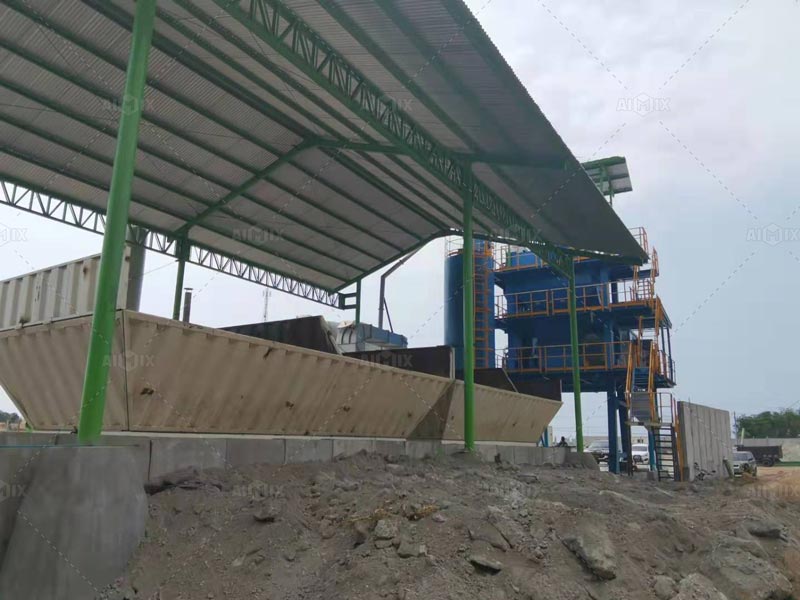 Silos de Agregados con Cubierta Antipolvo