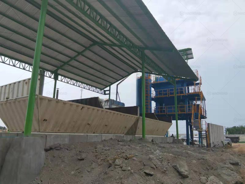 Silos de Agregados con Cubierta Antipolvo