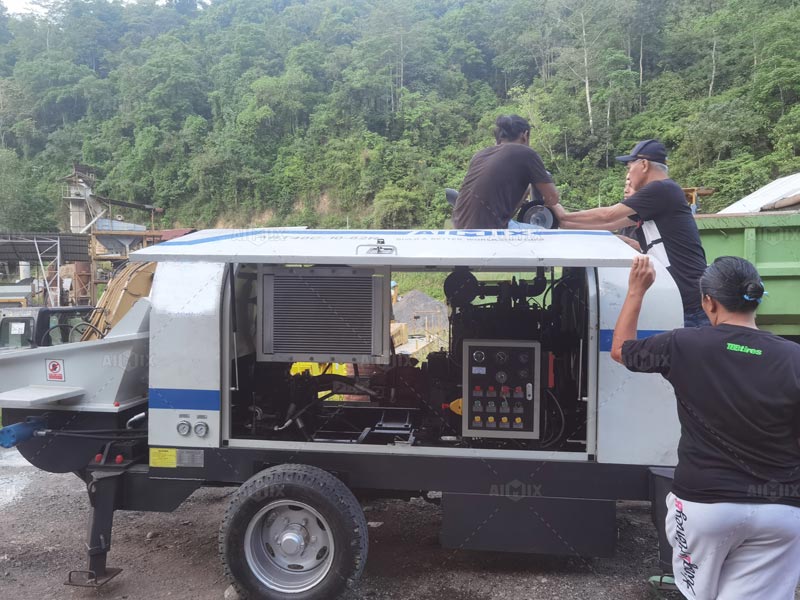 AIMIX ABT40C Bomba Estacionaria de Concreto Diesel