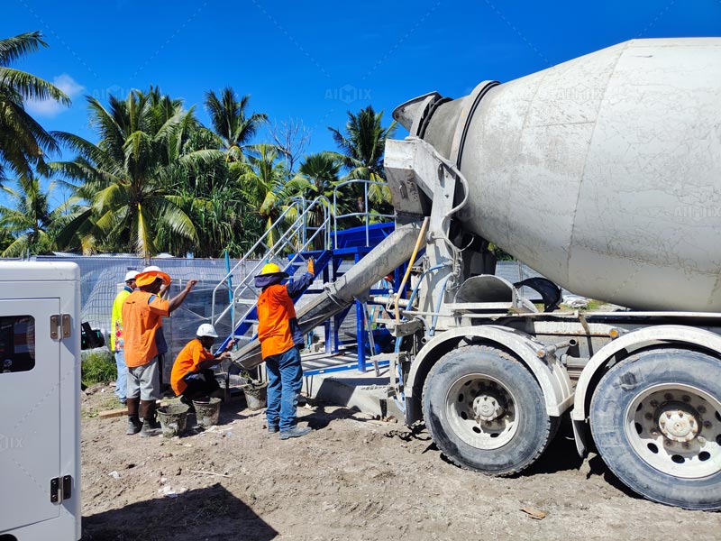 Prueba del Hormigón en Camión Mixer