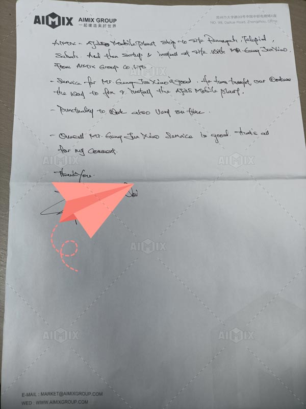 Elogios para Planta de Concreto Móvil AJY-35