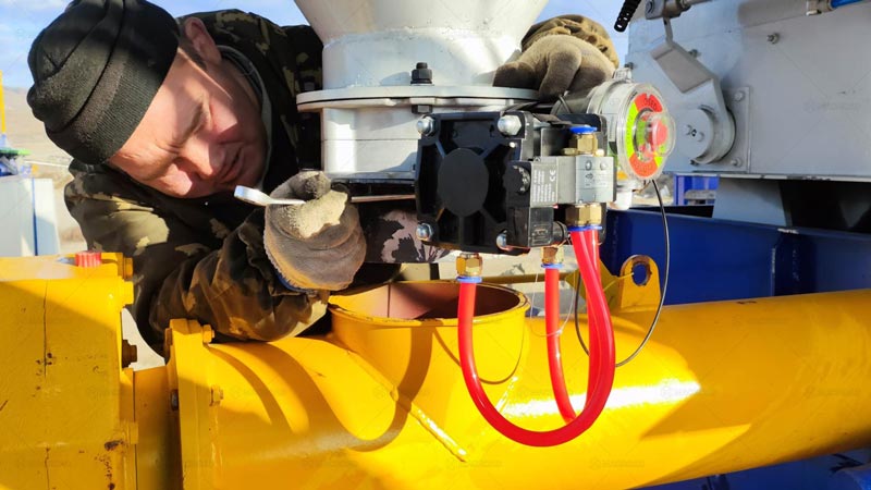 Instalación de Silo de Polvo