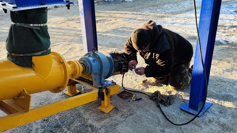 Instalación de Transportador de Tornillo