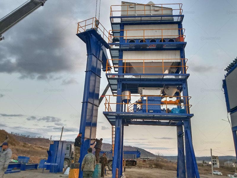 Torre de Mezcla para Planta Discontinua de Asfalto ALQ80 en Rusia