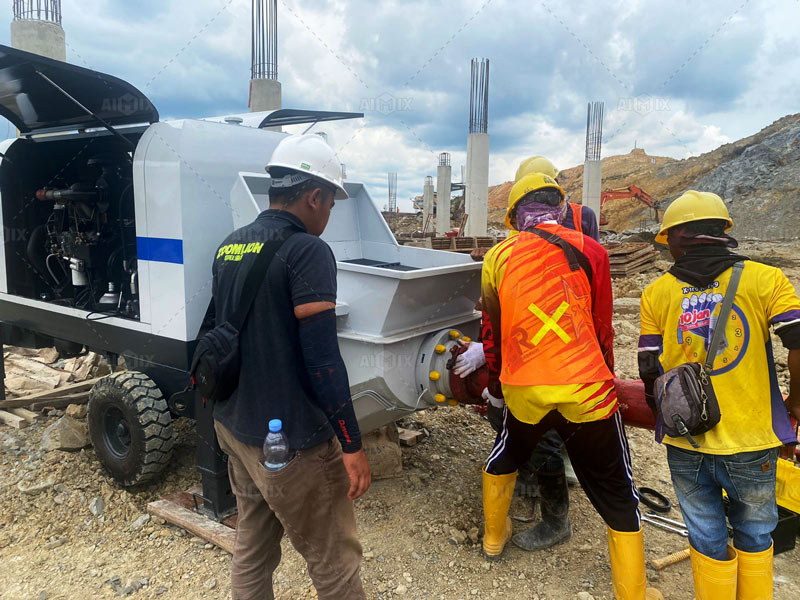 Bomba de Hormigón en Venta en Indonesia para Construcción Residenciales