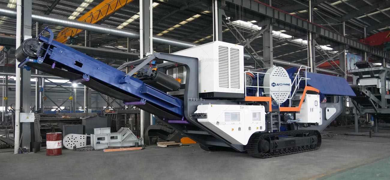 Planta Trituradora de Mandíbula Móvil sobre Orugas de Andamine para Malasia