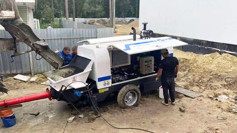 AIMIX Bomba Estacionaria de Hormigón en Rusia