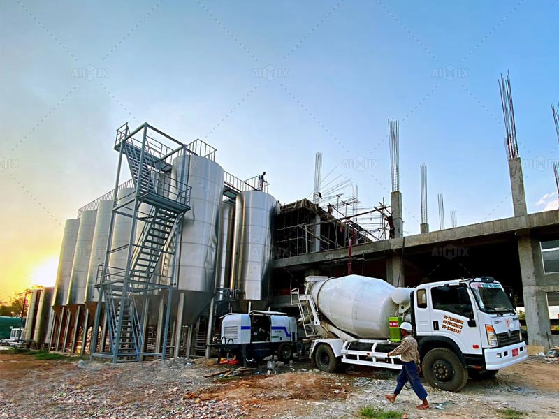 Bomba Estacionaria de Hormigón para Fábrica Industrial