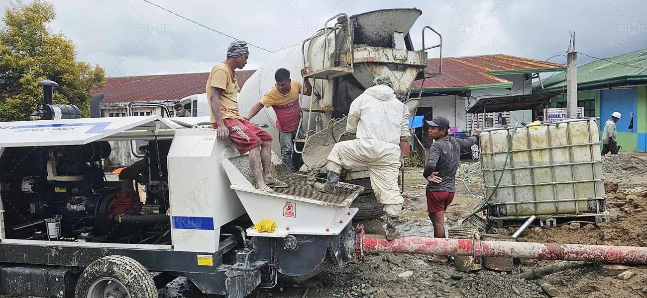 Bomba Estacionaria en Indonesia para Construcción de Viviendas