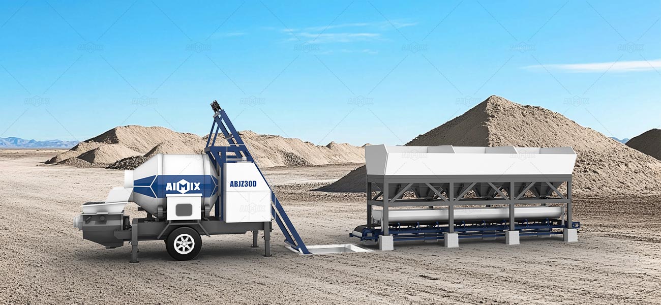 Bomba con Hormigonera y Máquina Dosificadora de Agregados