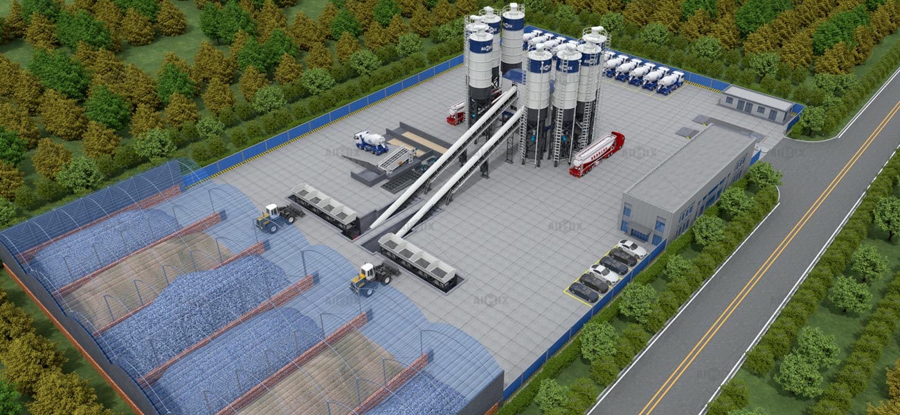 Planta de Hormigón con Control de Polvo