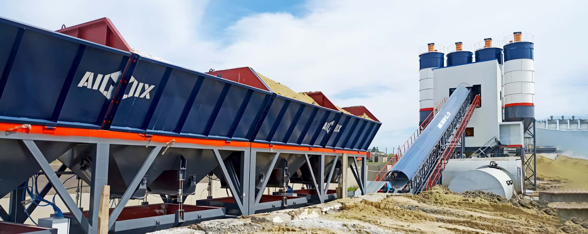 Planta de Concreto Estacionaria de 180 m³ en Kazajistán