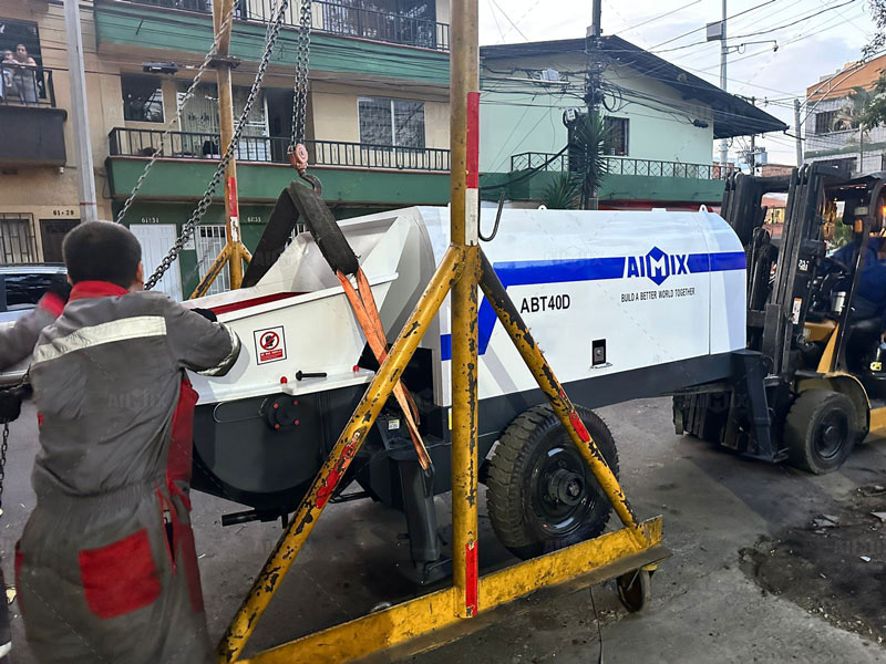 AIMIX Mini Bomba Estacionaria de Concreto en Colombia