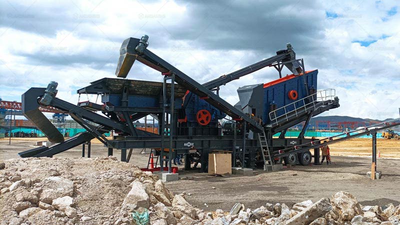 Andamine Chancadora de Impacto Móvil para Tratamiento de Residuos de Construcción