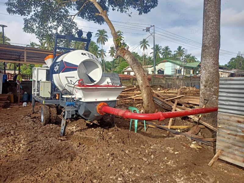 Bomba Hormigón Pequeña para Construcción Residencial
