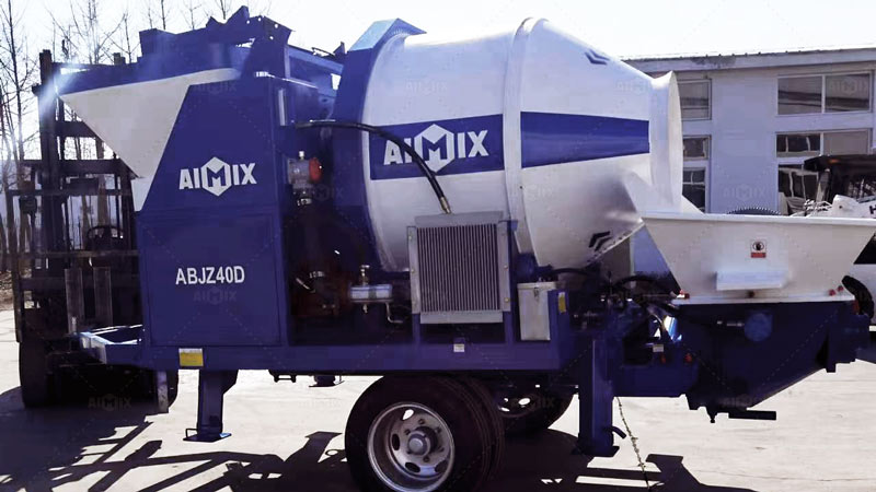 Bomba de Mezcla Concreto Pequeña Eléctrica