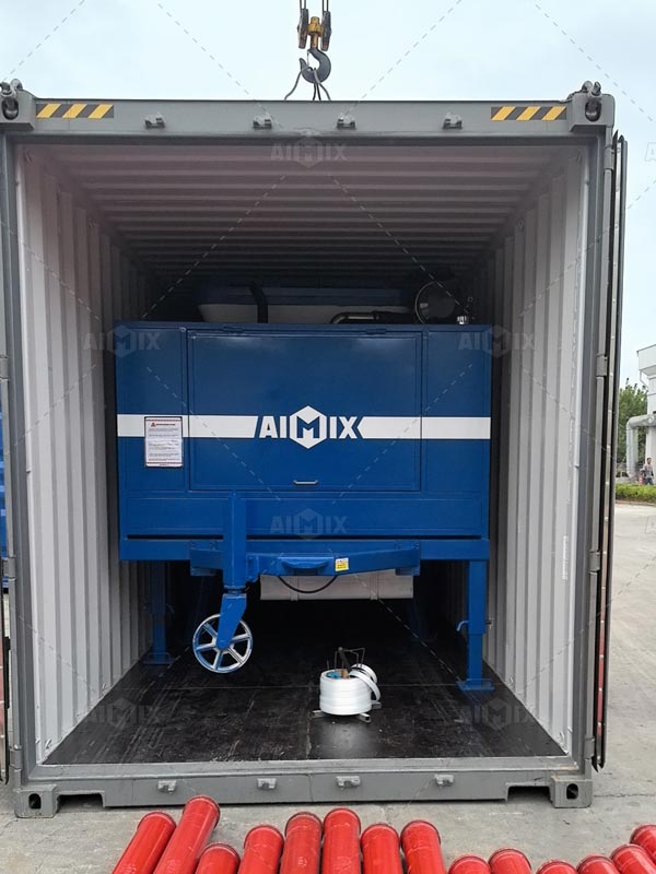 Embalaje de Bomba Hormigonera Pequeña en Guatemala