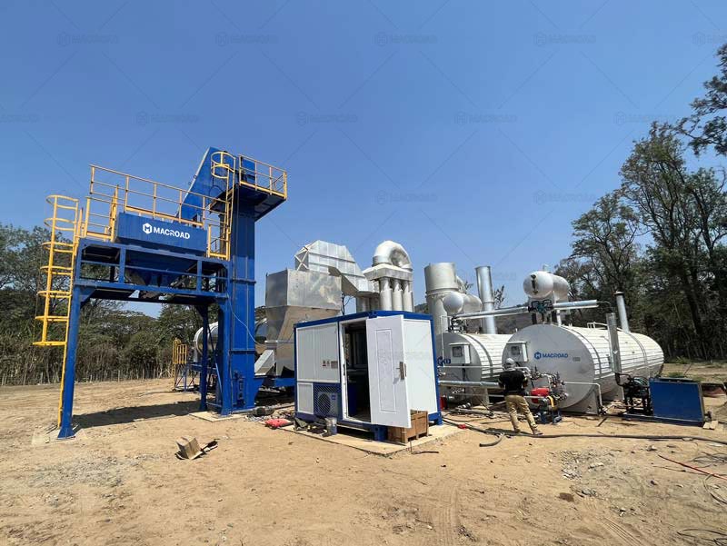 ALT120 Planta Estacionaria de Asfalto de Tipo de Tambor en Guatelama