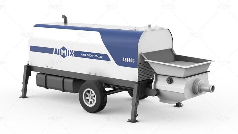 ABT40C AIMIX Bomba de Hormigón Estacionaria con Apariencia Nueva