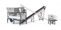 AJSY Serie Planta de Concreto Móvil Compacta