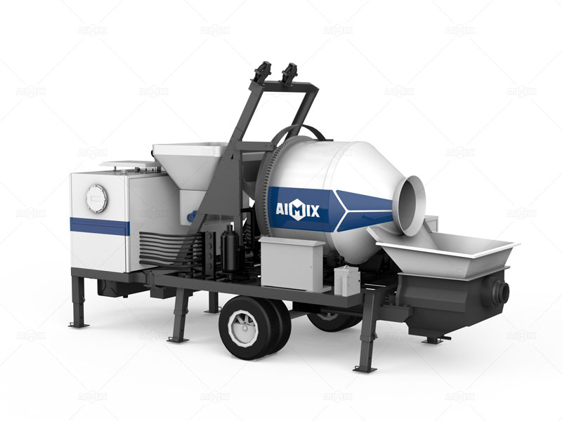 Bomba con Hormigonera de Tambor de AIMIX