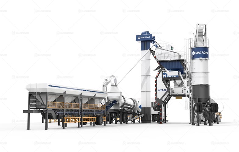 ALYQ Macroad Mini Planta de Asfalto Discontinua