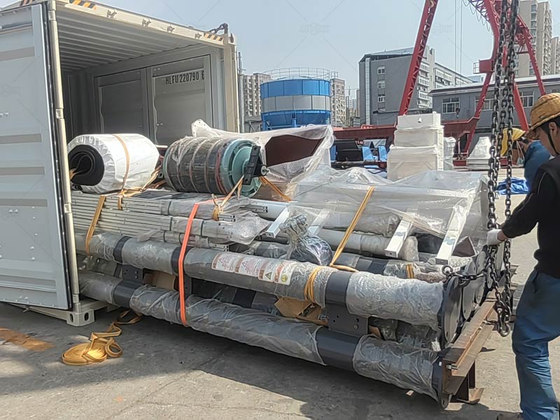 Embalaje de Componentes de Plantas de Hormigón