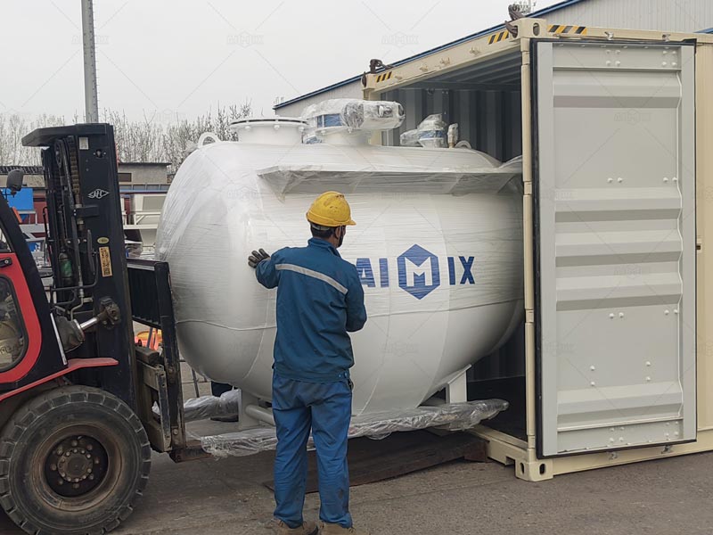 Embalaje de Parte Importante de Planta de Concreto Seco para Guam