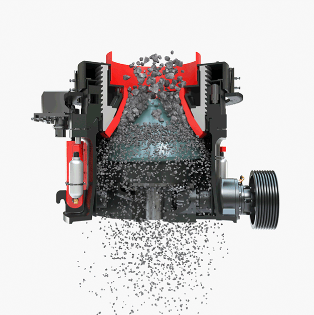 Funcionamiento de Trituradora de Cono