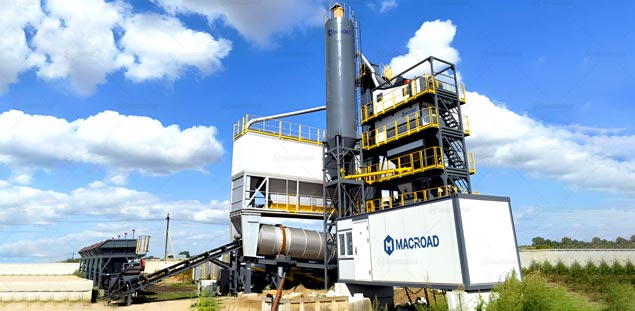 Macroad Planta de Asfalto Discontinua ALQ160 en Kazajistán